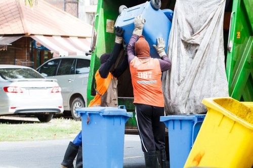 Raynes Park waste removal fleet in action
