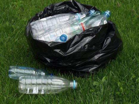 Various types of builders waste ready for clearance