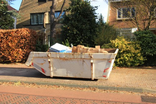 Recycling construction materials at a Raynes Park site
